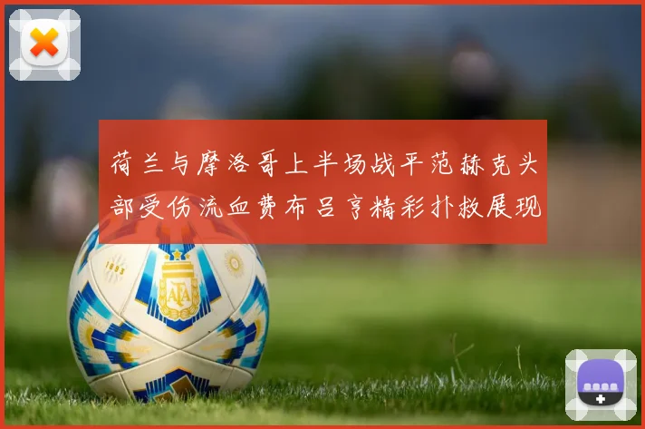 荷兰与摩洛哥上半场战平范赫克头部受伤流血费布吕亨精彩扑救展现实力