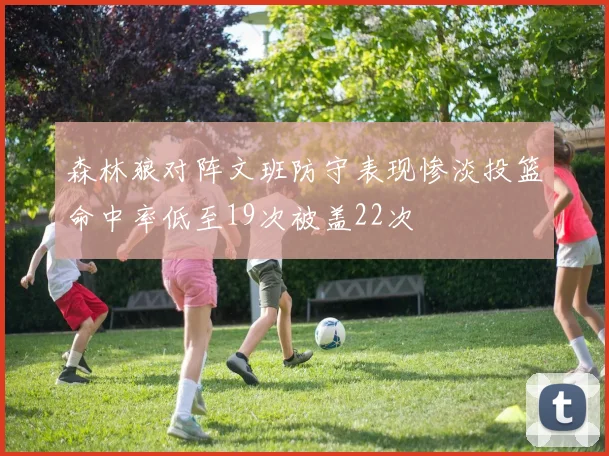森林狼对阵文班防守表现惨淡投篮命中率低至19次被盖22次